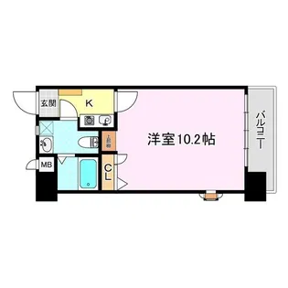 ヴィラ虎丸【3階】の間取り