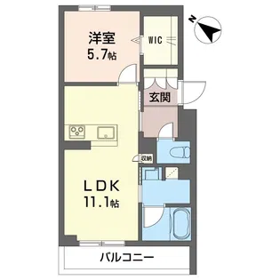 プルミエール和光【2階】の間取り