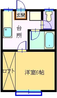 アリエスイン【2階】の間取り