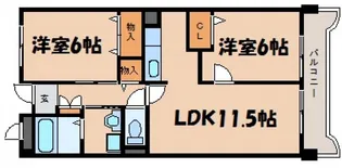 アーバインコート【2階】の間取り