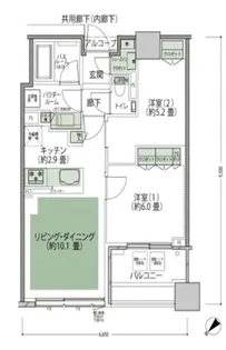 スカイフォレストレジデンス【5階】の間取り