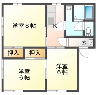 グリーンヒルズF【1階】の間取り