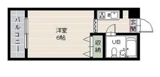 福岡県福岡市中央区六本松4【マンション】の間取り