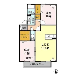 ブルームコート【2階】の間取り