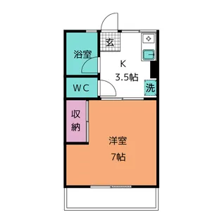 シティハイム東花I【1階】の間取り