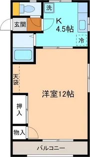 コモドテルツォ【1階】の間取り