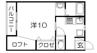 静岡県浜松市中央区高丘西3【アパート】の間取り