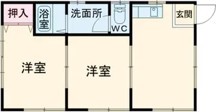 コーポ東塙田【1階】の間取り
