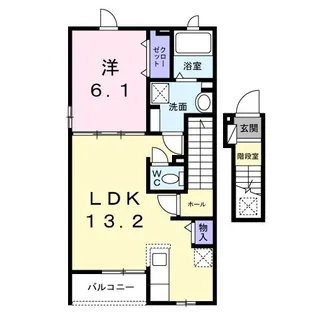 リーベ【2階】の間取り