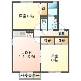 グランタイル高岡【2階】の間取り