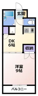 プラザヴィラA【4階】の間取り