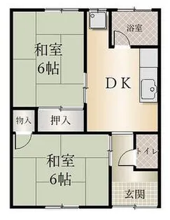 紫ハイツ【1階】の間取り