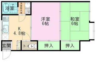 ファミールヘッセ【1階】の間取り