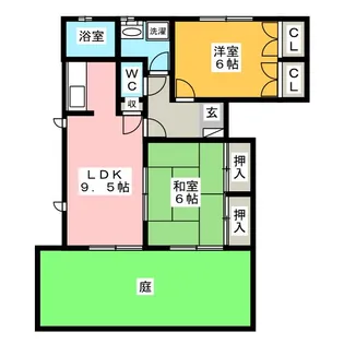 トルースヒルズITM B棟【1階】の間取り