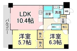 フィオレンティーナ【11階】の間取り