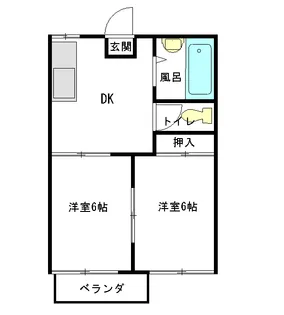 べルピアII【2階】の間取り