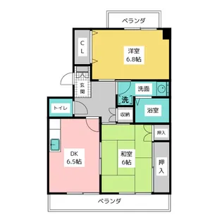 クレインハイム【2階】の間取り