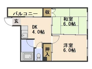 佐伯ビル【4階】の間取り