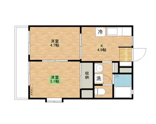 ディアスA&S【2階】の間取り