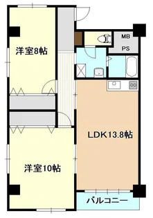 高志ハイツ【3階】の間取り