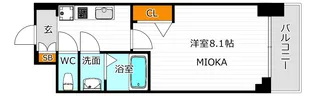 プレサンス谷町九丁目駅前【12階】の間取り