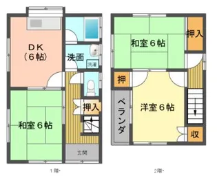 愛媛県宇和島市保手2【一戸建】の間取り