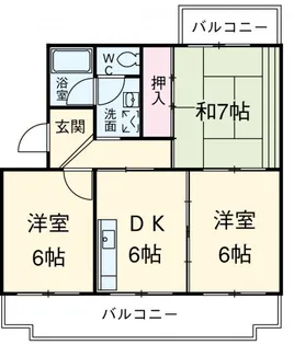 ビレッジ幸【2階】の間取り