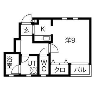 ストゥディオ・ローズマリー【1階】の間取り