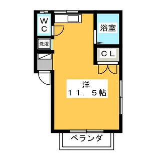 メゾン緑風【1階】の間取り