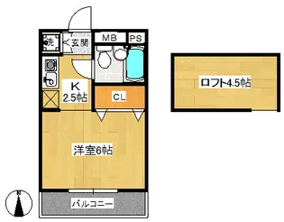 ガーデンズ北小岩【2階】の間取り