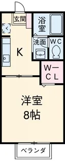 ミレーヌA・K【1階】の間取り