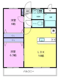 寺ノ元レジデンス【3階】の間取り