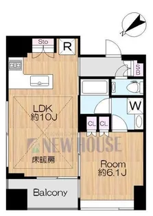 サンクタス神楽坂【5階】の間取り