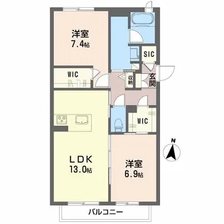 エトワール伏見【2階】の間取り