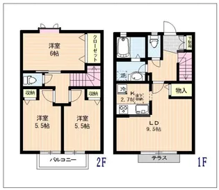 シャトレー武蔵野弐番舘の間取り