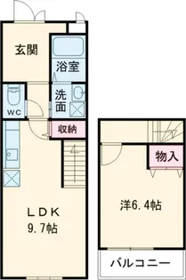 スリーハーブズ天美西の間取り