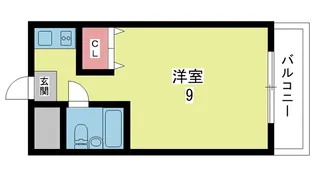 1Rの間取り画像