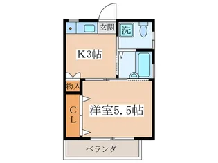 ひかりコーポ【2階】の間取り