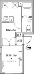 東京都墨田区東駒形2【マンション】の間取り