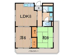 福島ハイツ【3階】の間取り