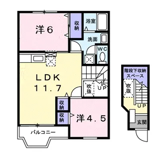 グリーンヒルズ清和【2階】の間取り