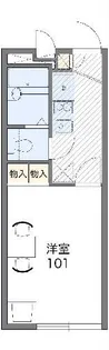 レオパレスリジエール【2階】の間取り