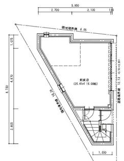 スワンクロスビル【1階】の間取り
