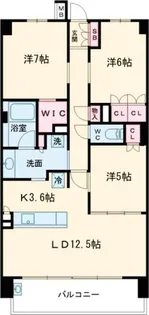 ブランシエラ高松【3階】の間取り