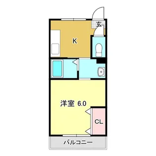 高知県高知市大津乙【マンション】の間取り