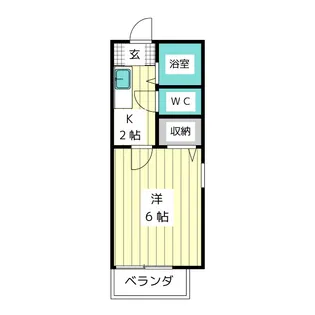 メゾンベール名東【1階】の間取り