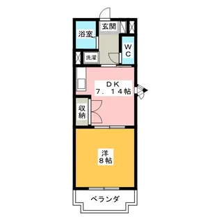 マンション蔵【7階】の間取り