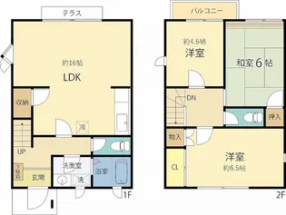 神奈川県大和市西鶴間7【一戸建】の間取り