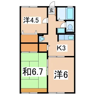 ハイム・フレグランス【1階】の間取り