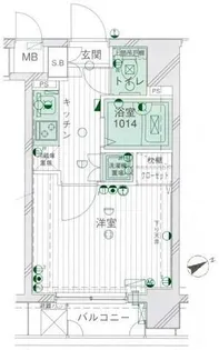 パークウェル湯島【6階】の間取り